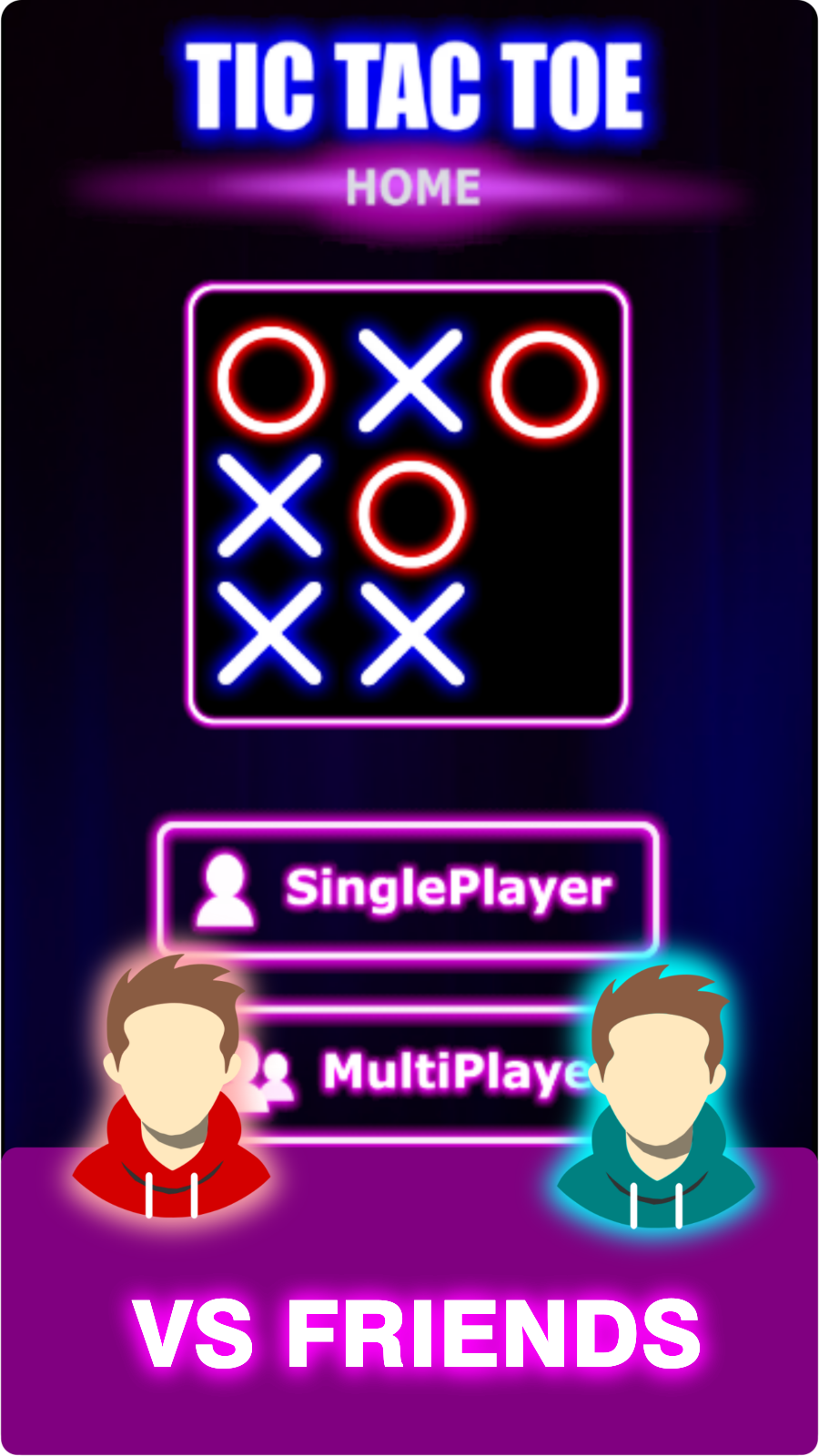 Tic Tac Toe Home : 2 Player XO Tangkapan skrin 4