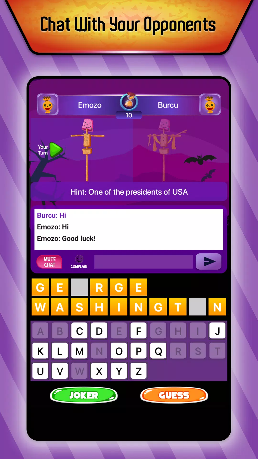 Online Hangman Word Game Screenshot 1