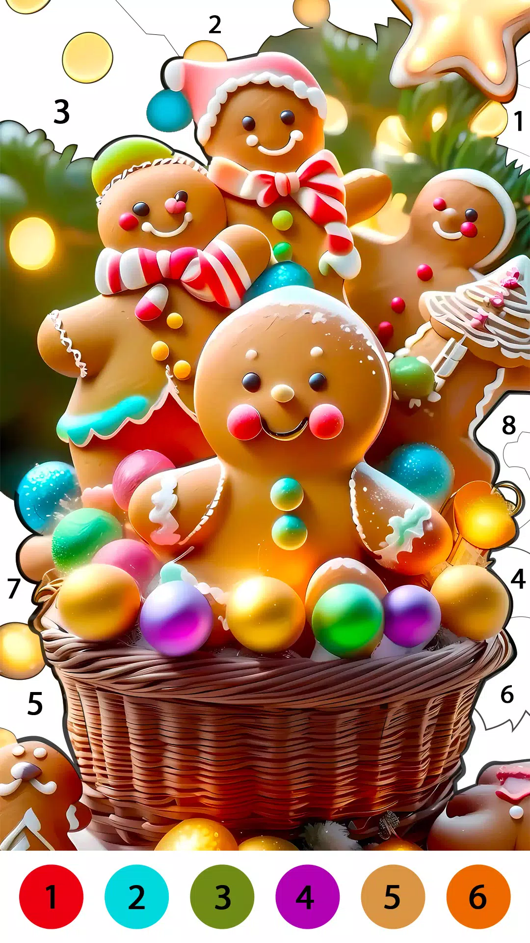 Christmas Cute Coloring Game Ảnh chụp màn hình 4