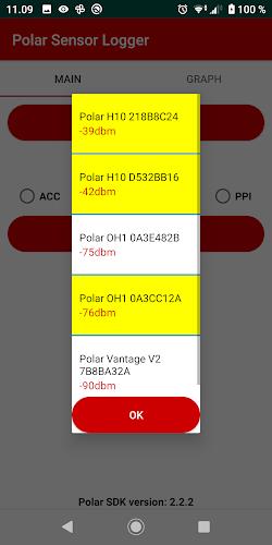 Polar Sensor Logger Captura de tela 2