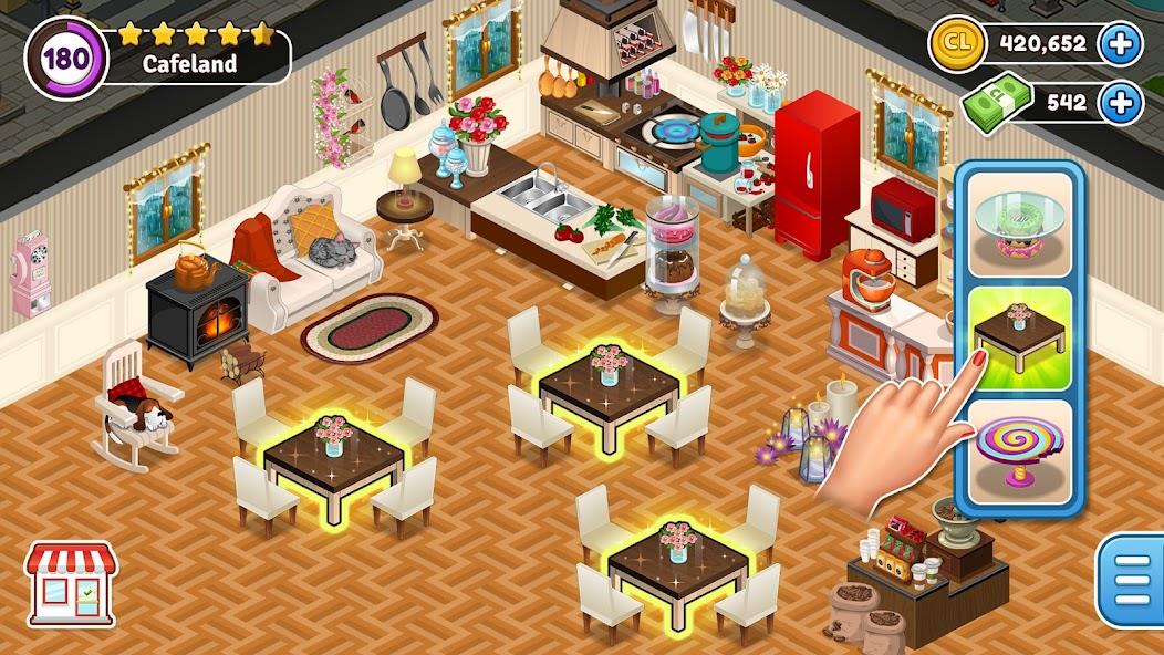 Cafeland - Restaurant Cooking Mod Скриншот 2