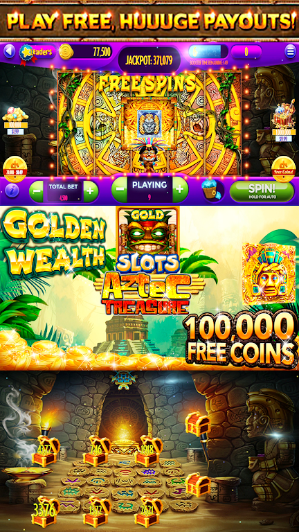 Slots! Azetc Gold Treasures Vegas Slot machines Captura de pantalla 2