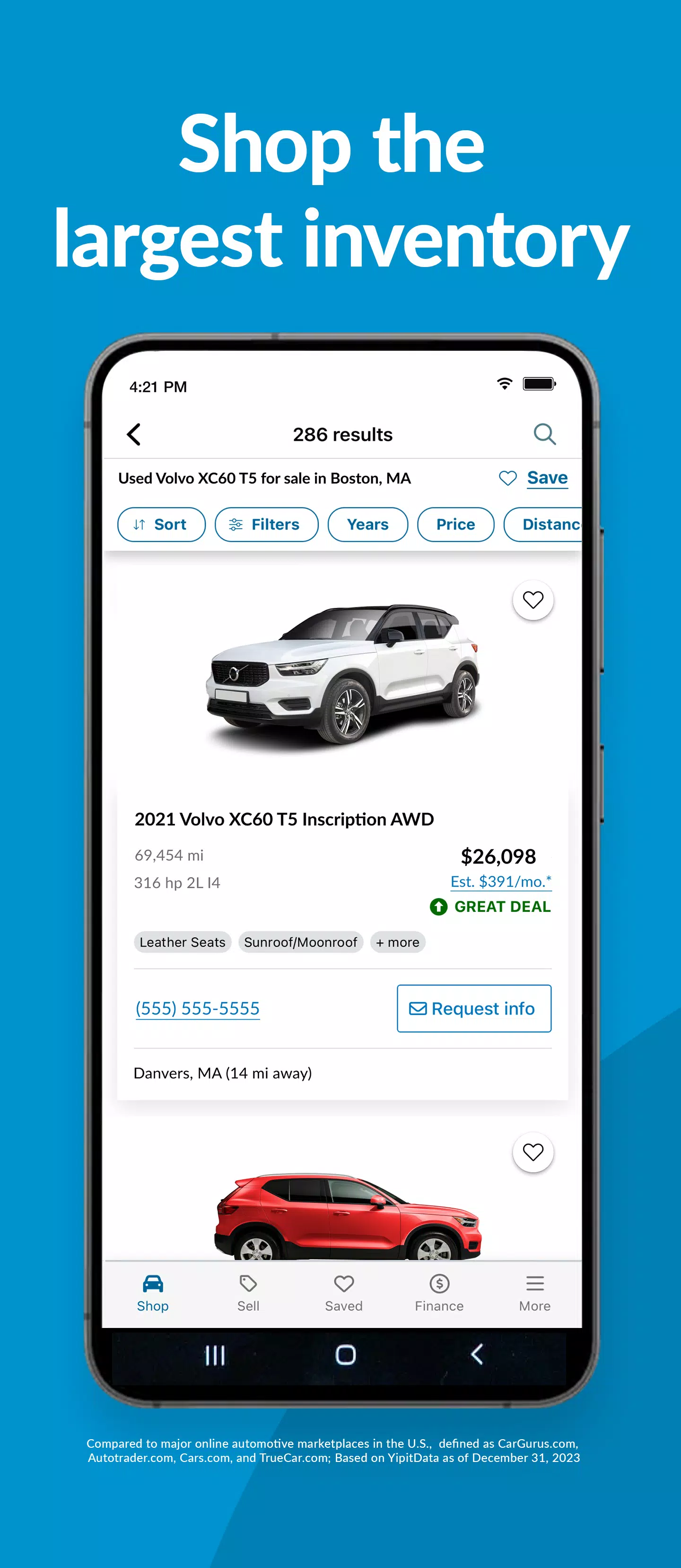 CarGurus: Used & New Cars Скриншот 1