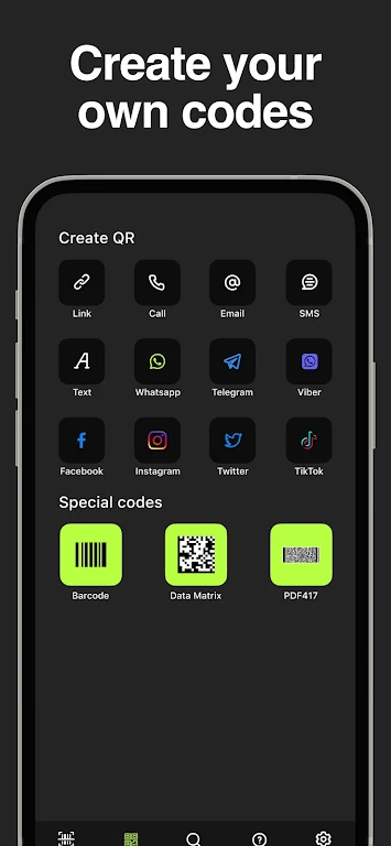 QR code Scanner & Creator Captura de tela 3