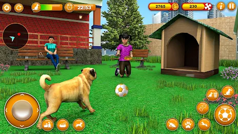 Pet Dog Family Adventure Games ဖန်သားပြင်ဓာတ်ပုံ 1