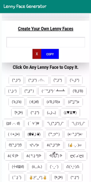 Lenny Face Generator Captura de tela 3