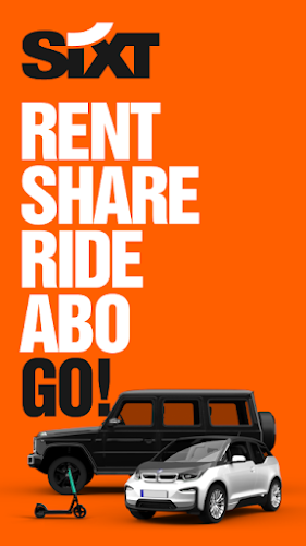 SIXT rent. share. ride. plus. Schermafbeelding 1