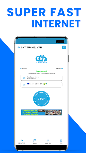 Sky Tunnel VPN Captura de pantalla 2