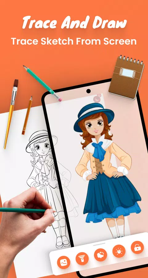 Draw sketch : Sketch and Paint Captura de pantalla 3
