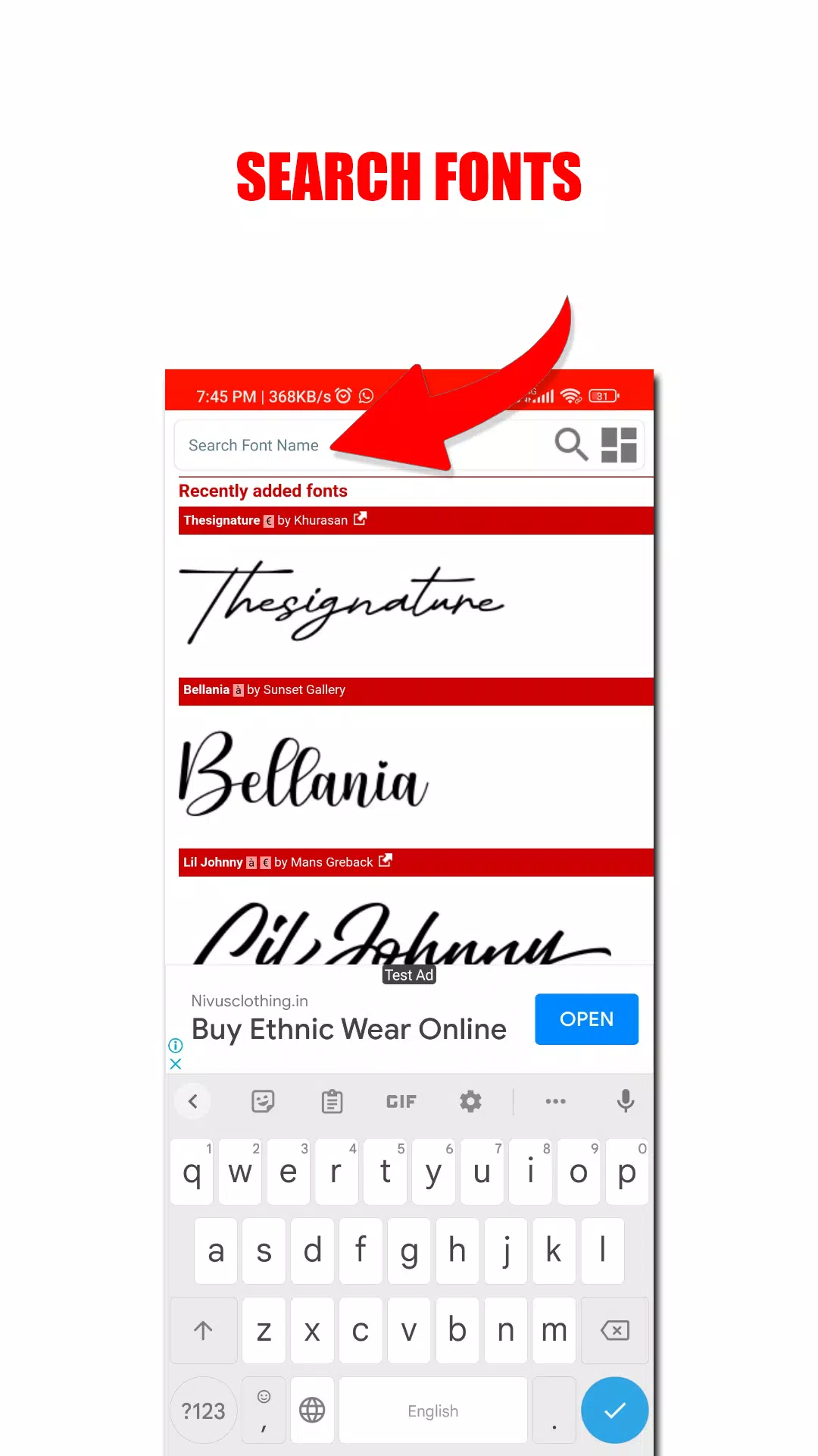 DA FONT'S Screenshot 3