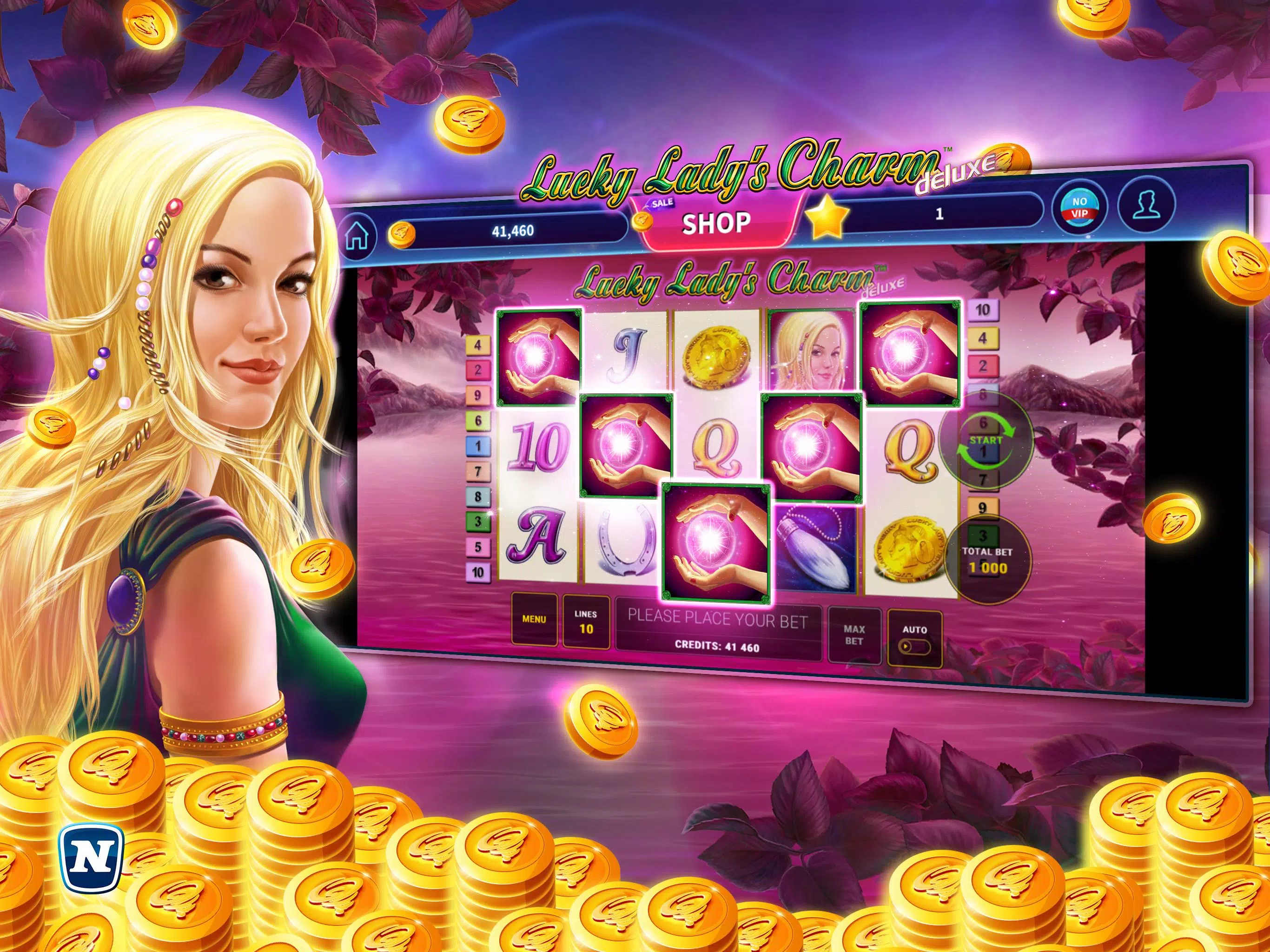 Schermata Lucky Lady's Charm Deluxe Slot 4