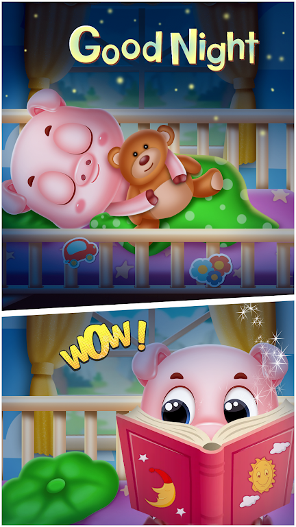 pinky pig daycare salon games Скриншот 1