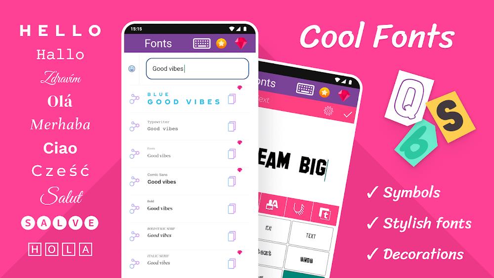 Fonts: Stylish Text Cool Fonts স্ক্রিনশট 1