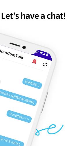 RandomTalk - Random Chat Tangkapan skrin 1