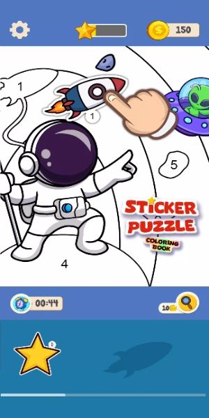 Sticker Puzzle - Coloring Book Captura de pantalla 1