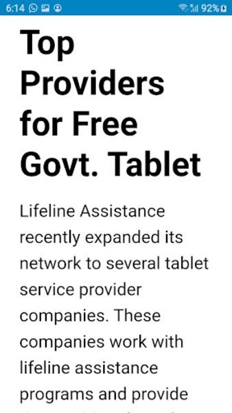 Free Government Tablets Ekran Görüntüsü 2