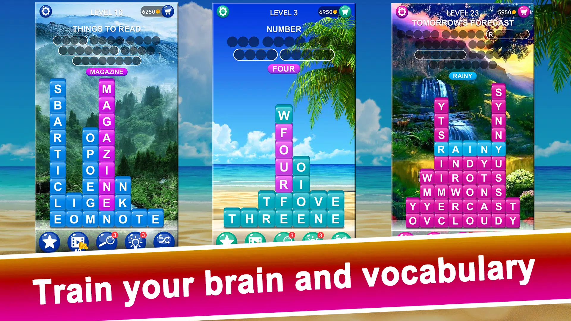 Word Tiles :Hidden Word Search Captura de tela 4