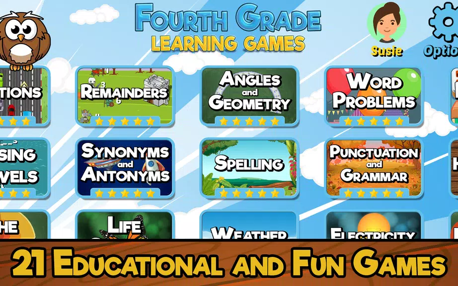 Fourth Grade Learning Games 스크린샷 1