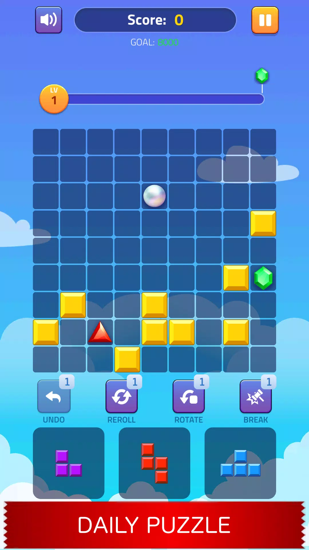 Block Puzzle - Gems Adventure Schermafbeelding 4