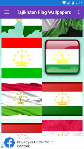 Tajikistan Flag Wallpaper: Fla ဖန်သားပြင်ဓာတ်ပုံ 3