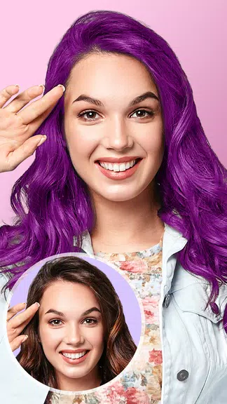 Mudar A Cor Do Cabelo Em Fotos Captura de tela 3