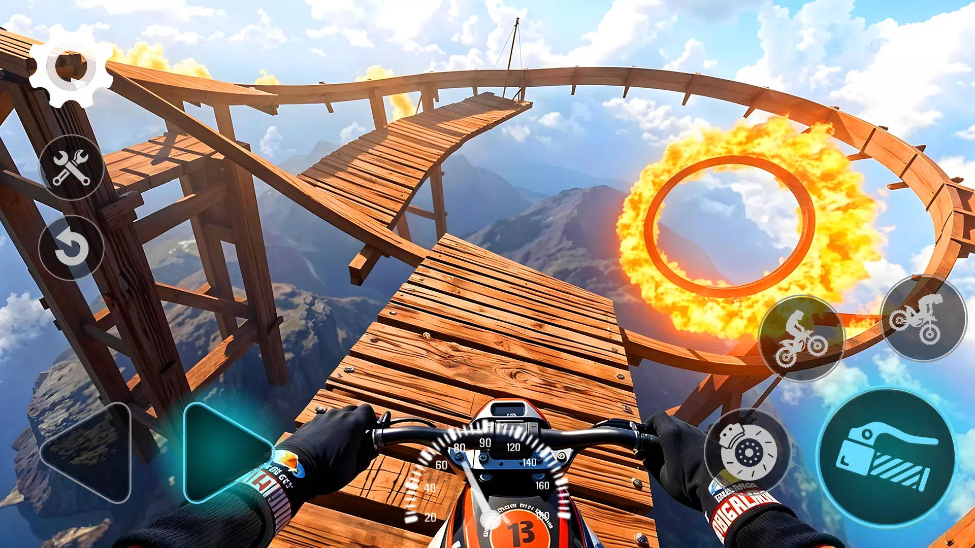 Stunt Bike Racing Challenge 3D Tangkapan skrin 1