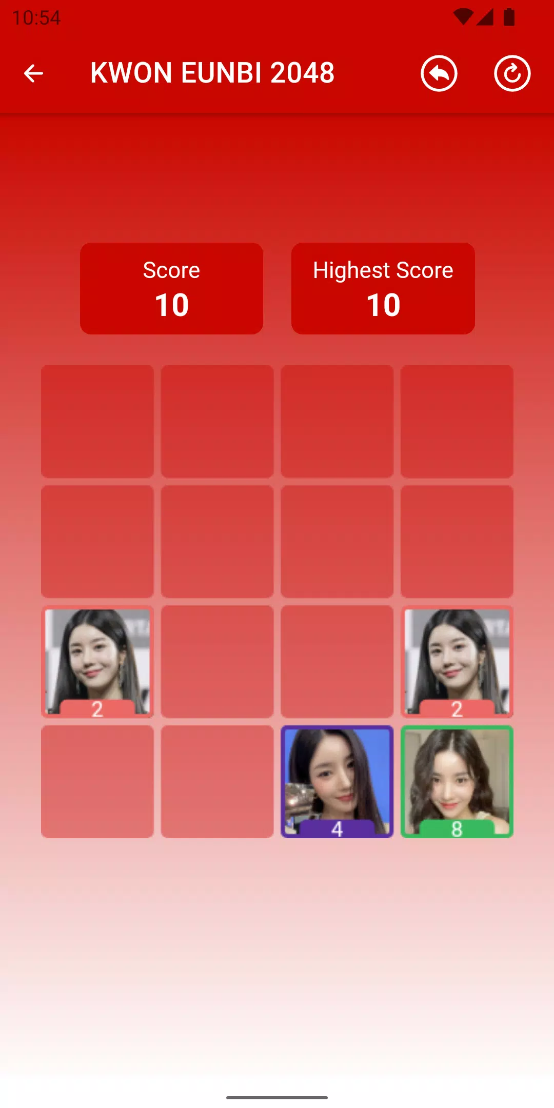 KWON EUNBI 2048 Game Ekran Görüntüsü 3