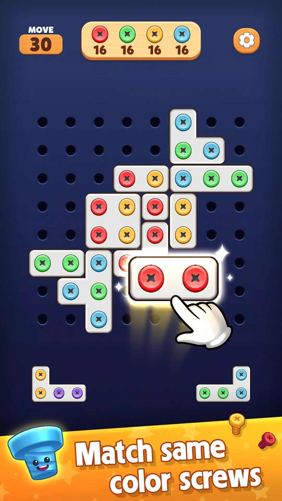 Screw Blast: Match The Bolts Ekran Görüntüsü 1