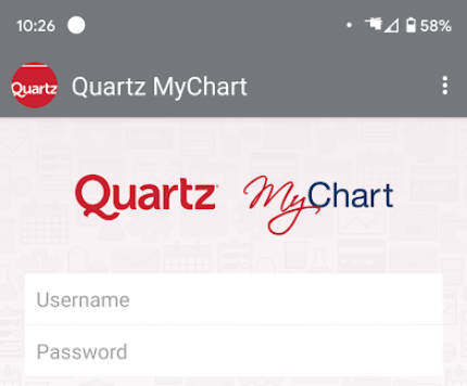 Quartz MyChart Capture d'écran 1