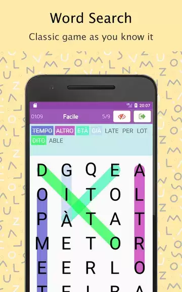 Word Search Italian dictionary ဖန်သားပြင်ဓာတ်ပုံ 1