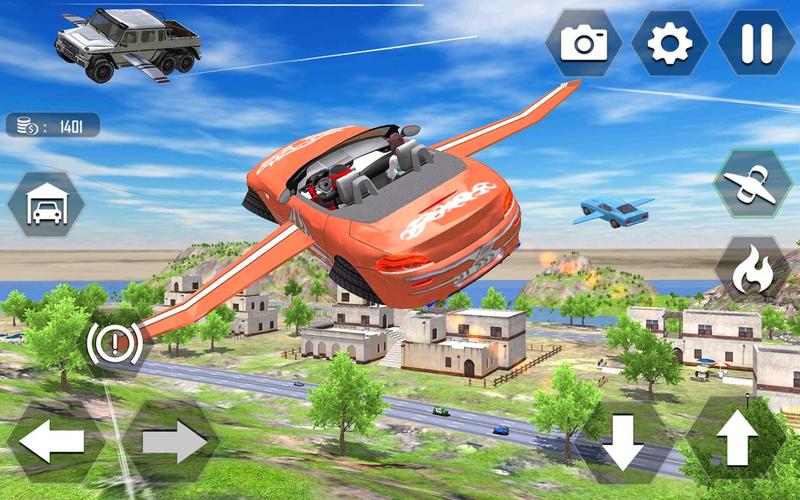 Flying Car Extreme Simulator Captura de pantalla 2