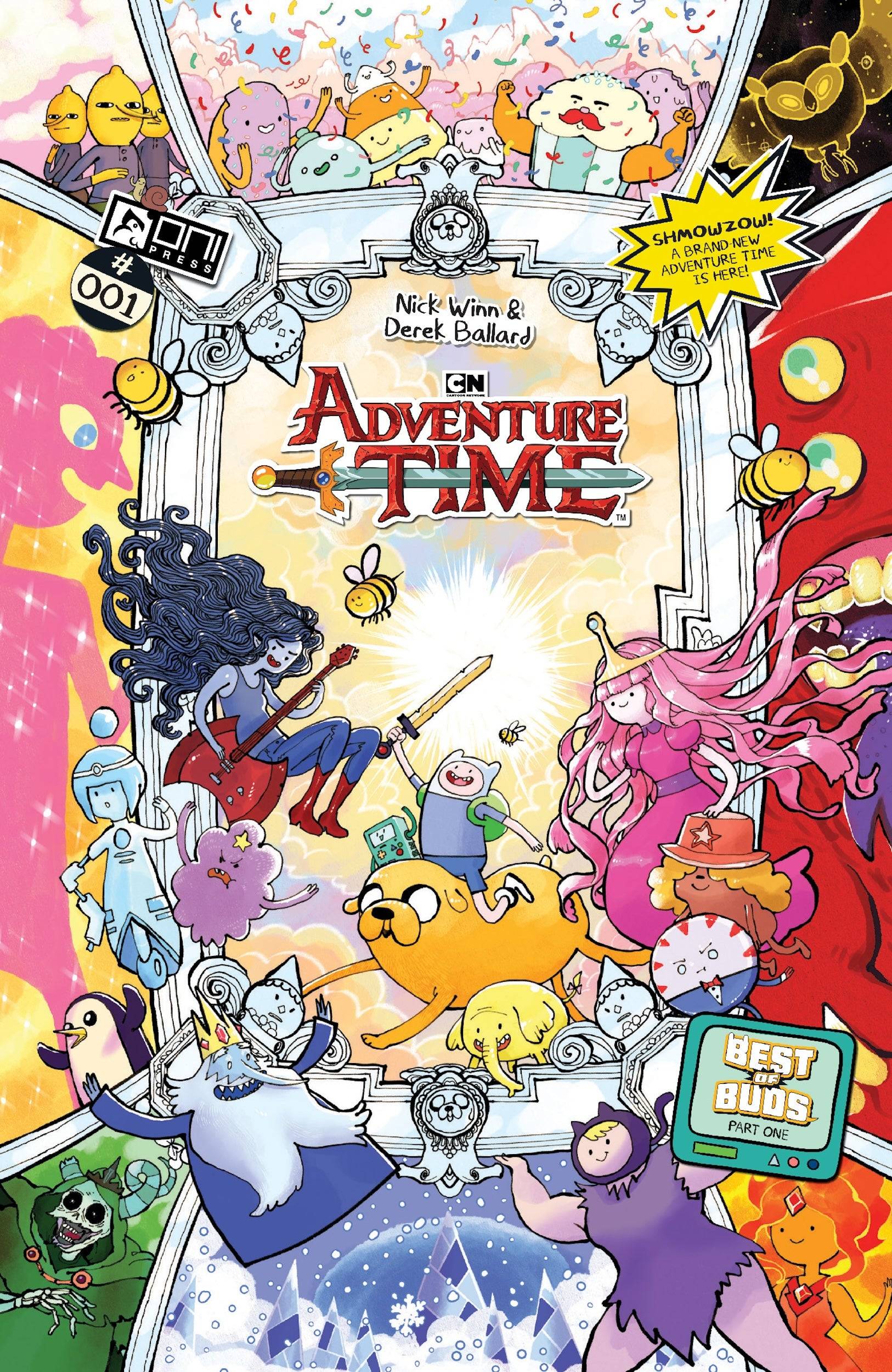 Adventure Time comic cover art