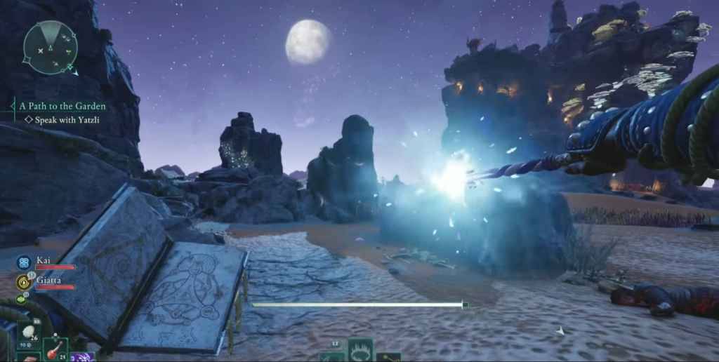 Feitiço de elenco de Gimoire e Wand em declarado