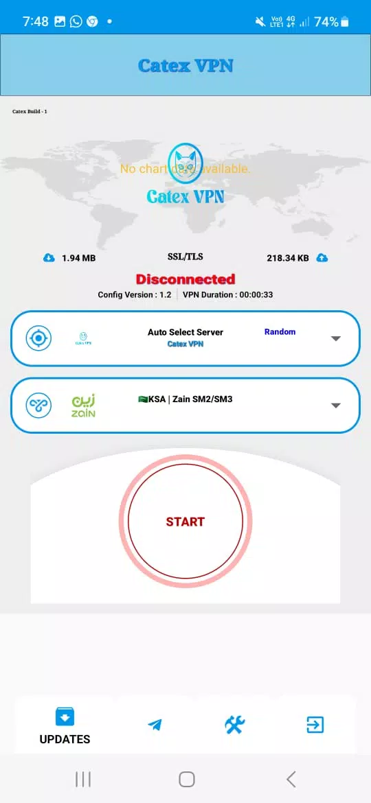 Schermata Catex VPN 4