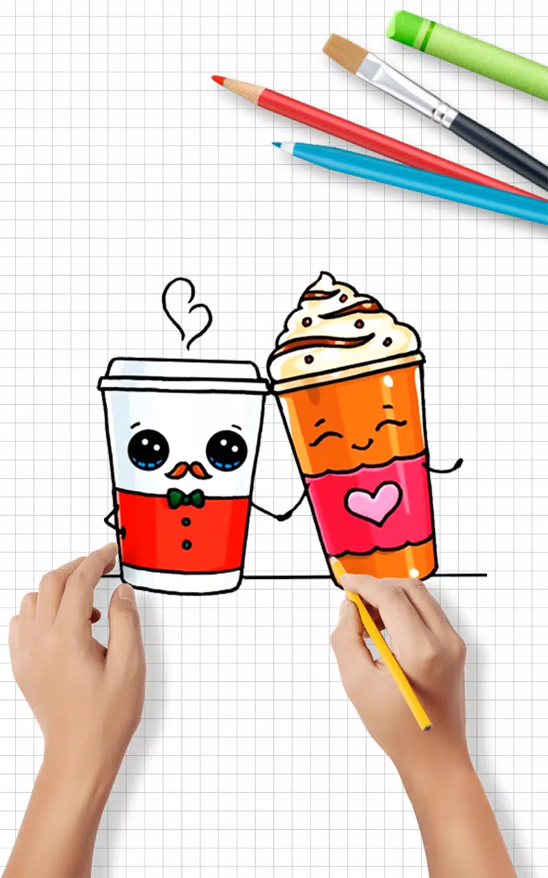 Draw Cute Drinks Captura de tela 1