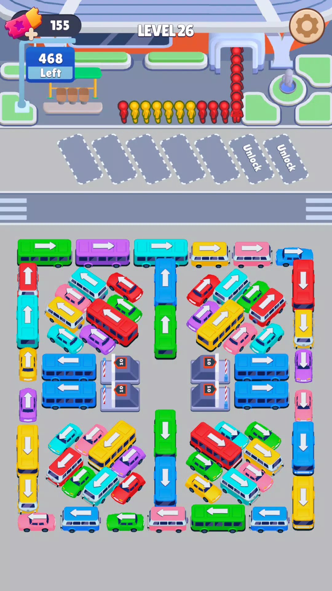 Bus Sort: Car Parking Jam Ekran Görüntüsü 1