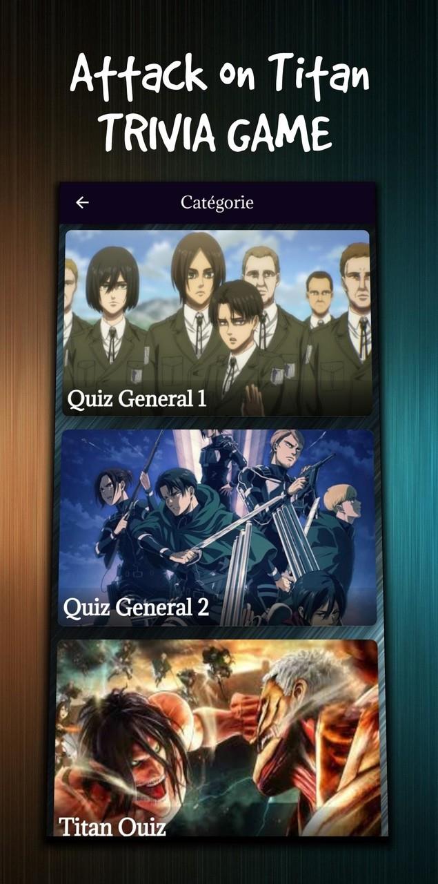 attack on titan character quiz स्क्रीनशॉट 1