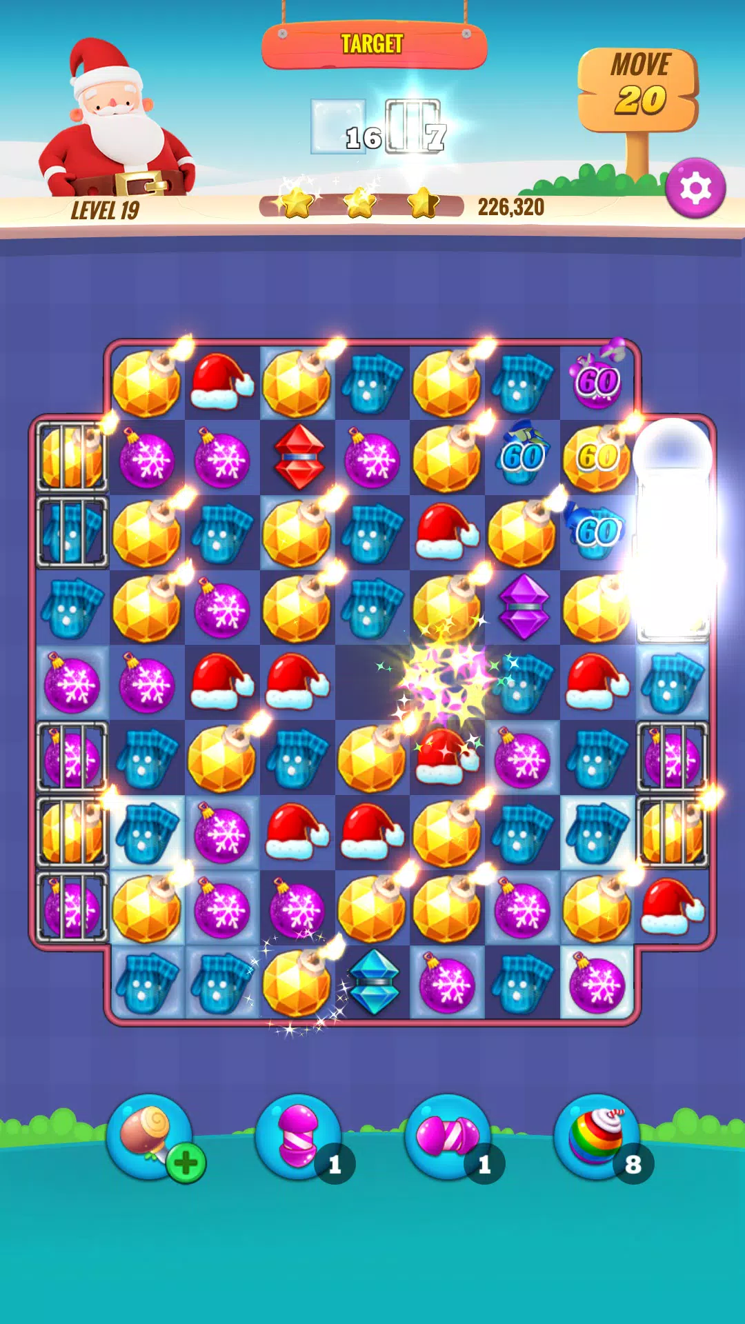 Christmas NewYear Match Game Скриншот 2