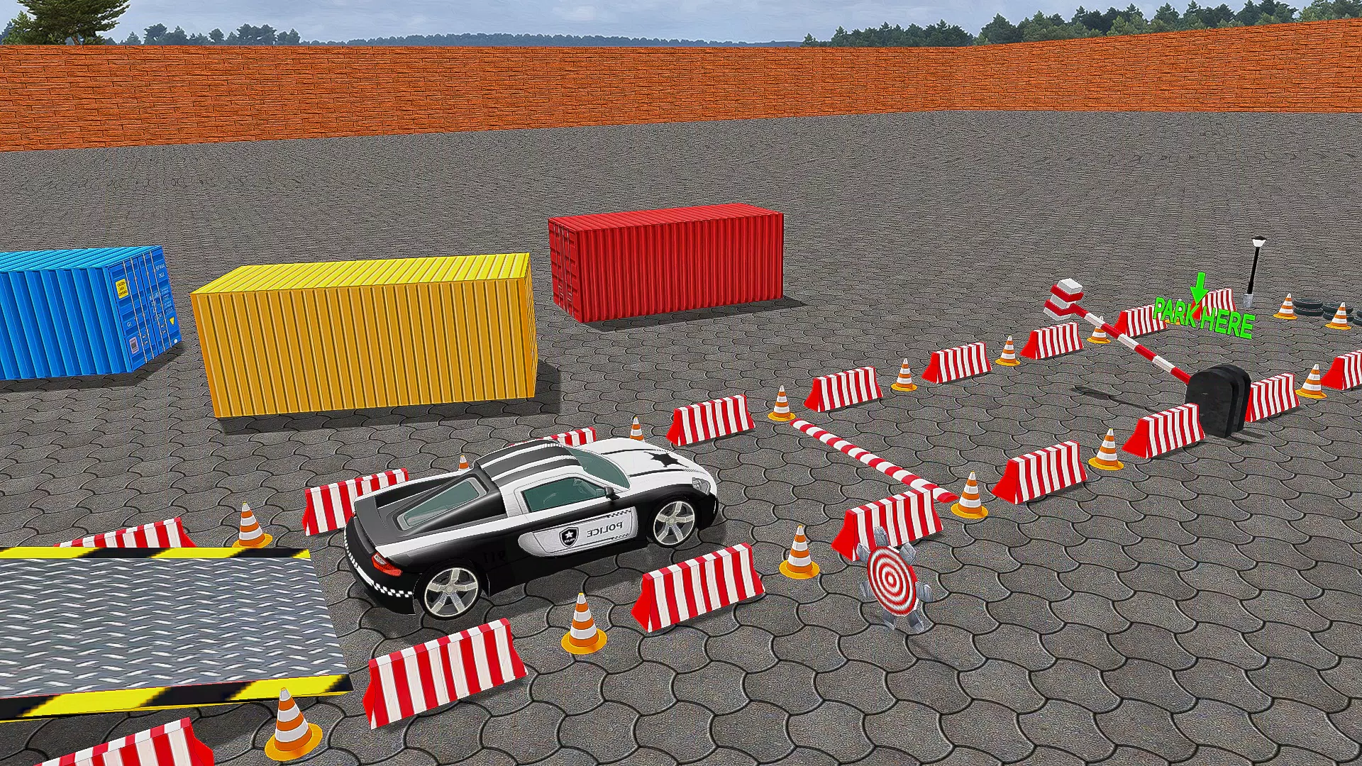 Police Car Parking Car Game 3D Captura de tela 3