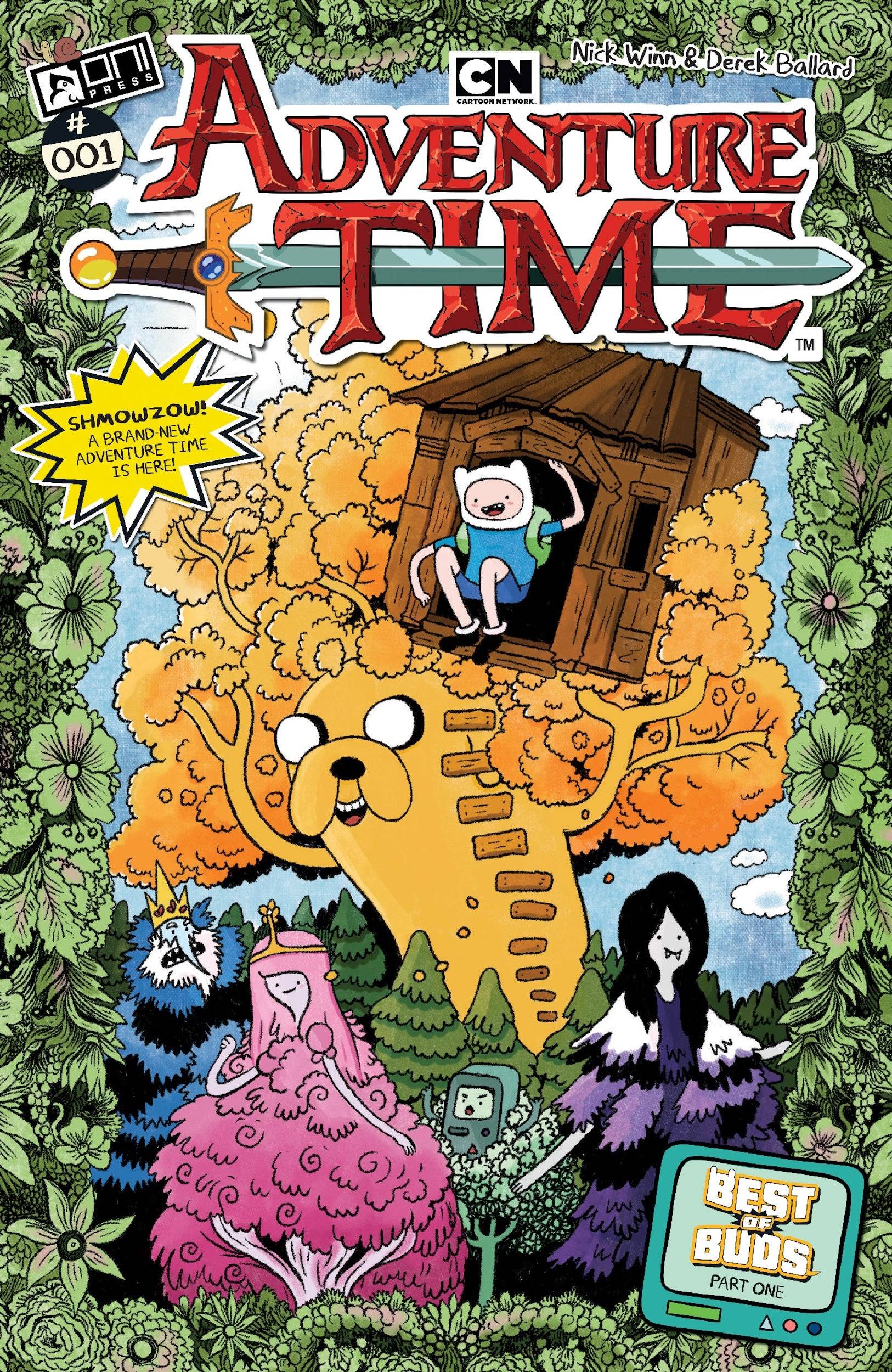 Adventure Time comic cover art