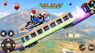 Bike Stunt 3D Simulator Games 스크린샷 2