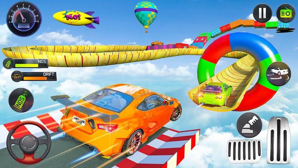 Mega Ramp Car Stunts Race Скриншот 1