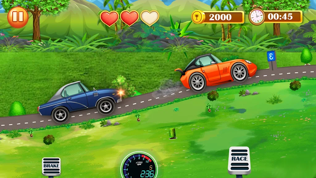 Schermata Hill Climb Car Racer-Car Game 1