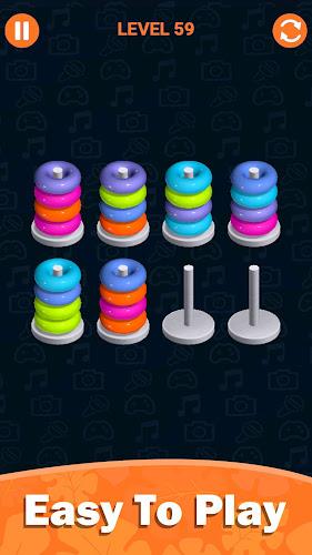 Stacolor: Hoop Stack Ring Game स्क्रीनशॉट 4