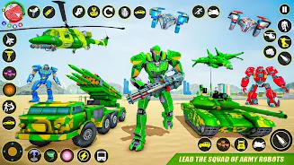 Army Truck Robot Car Game 3d Скриншот 4