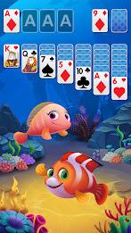 Solitaire Fish Klondike Card 스크린샷 1