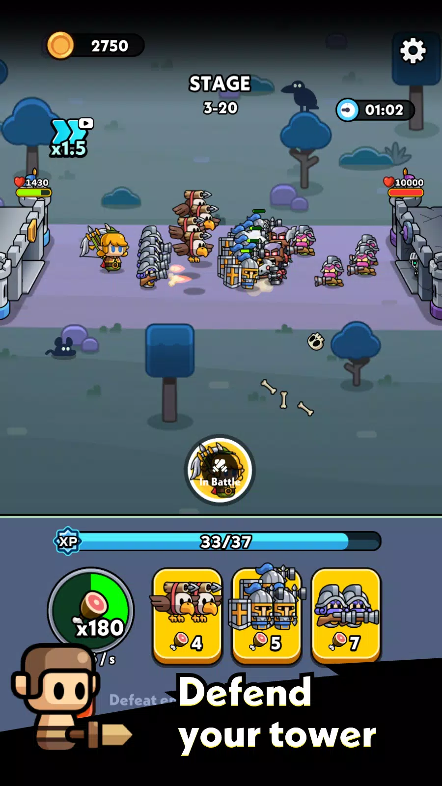 Tiny Warriors Go! Captura de pantalla 3