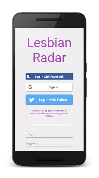 Lesbian Radar - Free dating for girls and women Captura de pantalla 1