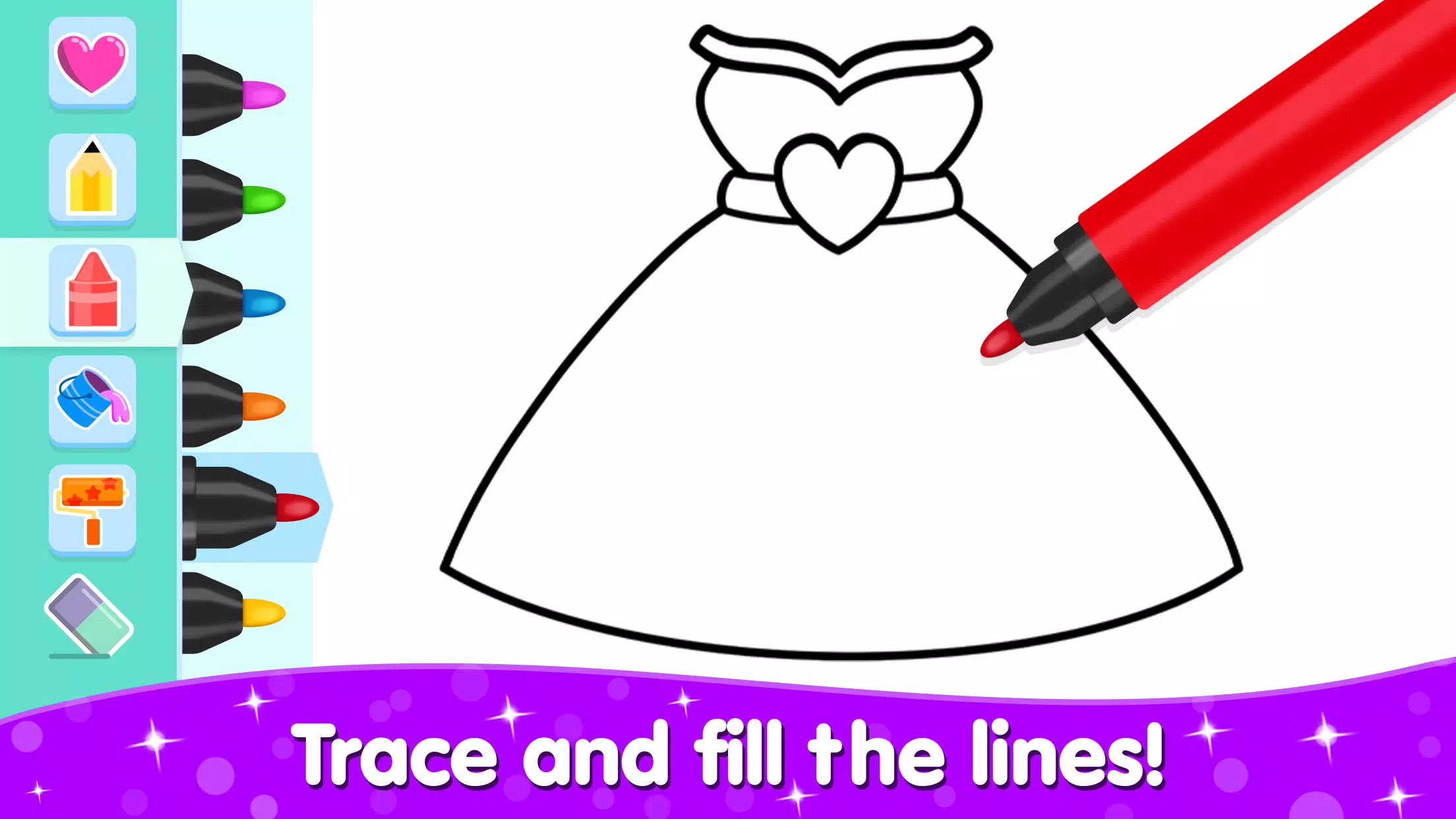 Coloring and Drawing For Girls Screenshot 1