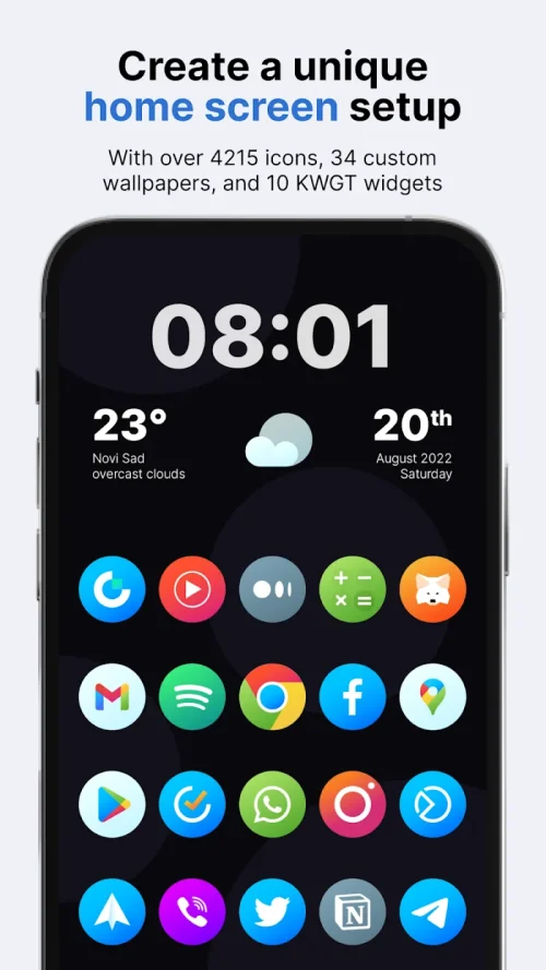 Hera Icon Pack: Circle Icons Screenshot 1